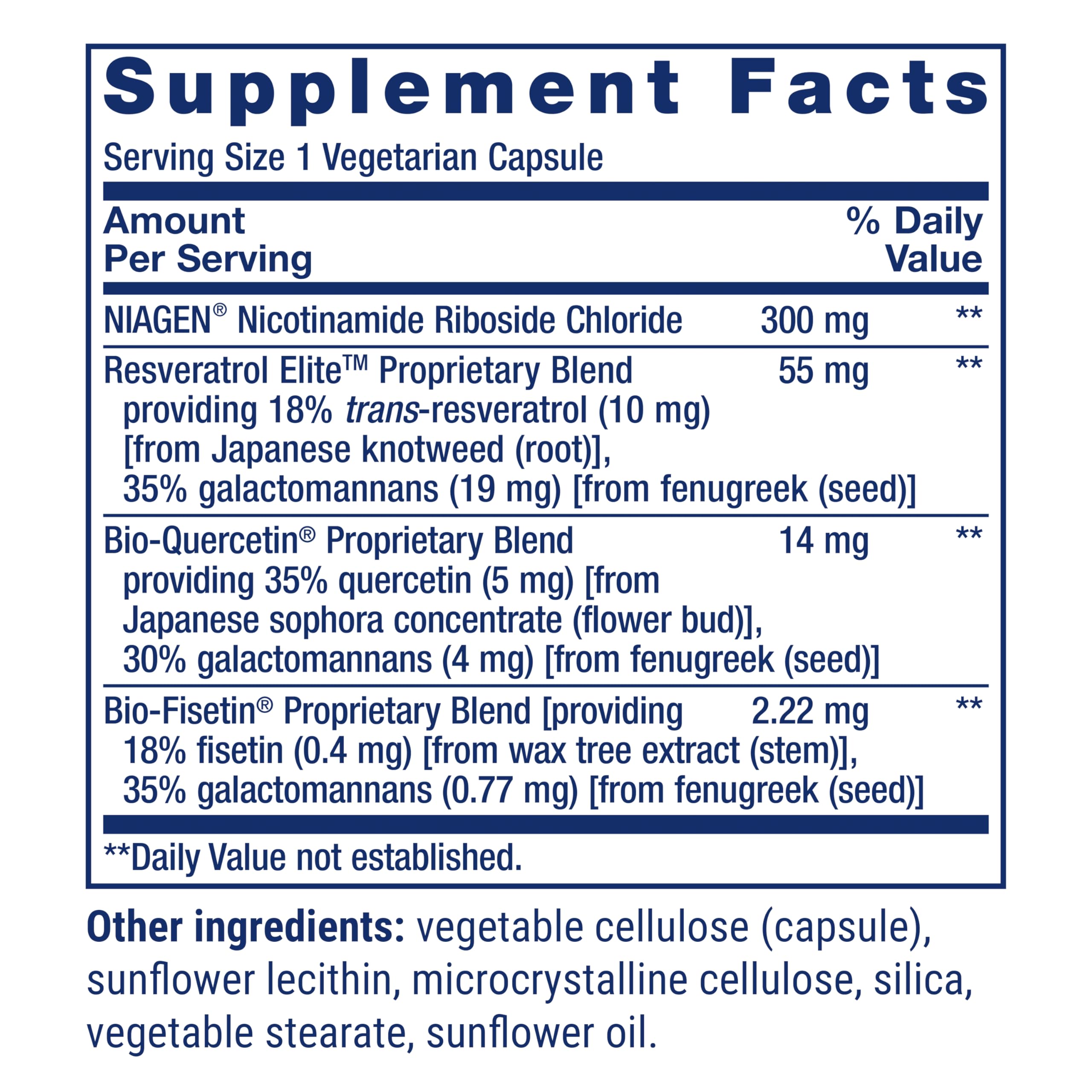 Life Extension NAD+ Cell Regenerator™ and Resveratrol Elite™*, nicotinamide riboside, Trans-resveratrol, quercetin, Fisetin, Heart Health, Healthy Aging, Vegetarian, Non-GMO, Gluten Free, 30 Capsules