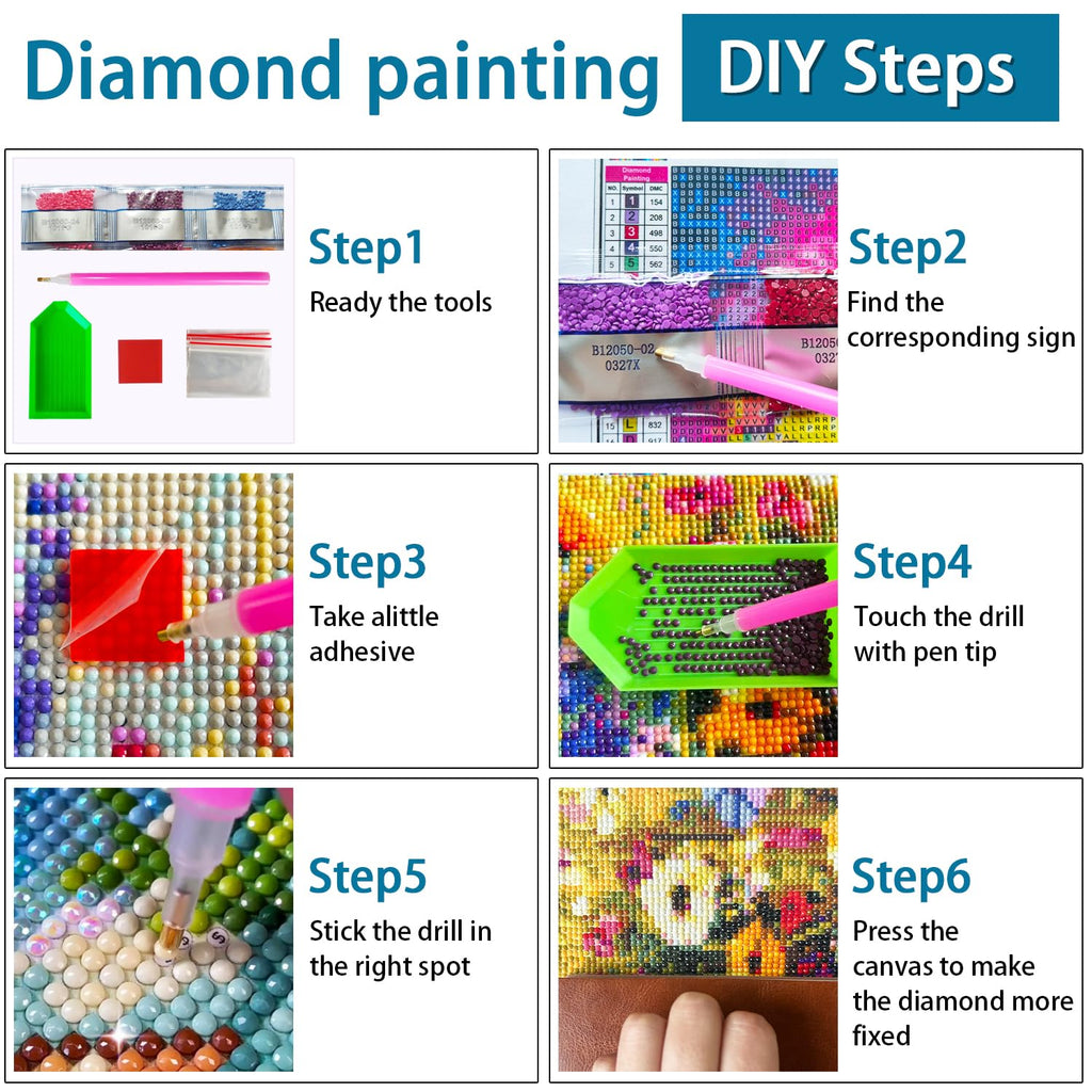 TOPMCYSG Butterfly Diamond Art Kits for Adults,Flowers 5D Diamond Painting Kits for Beginners,Round Full Drill DIY Diamond Dots Paintings,Diamonds Pictures Gem Art for Home Wall Decor 12X16 inch
