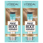 Buy now L'Oreal Paris Magic Root Rescue 10 Minute Root Hair Coloring Kit, Permanent Hair Color with Quick Precision Applicator, 100 percent Gray Coverage, 4 Dark Brown, 2 count at indiglob india