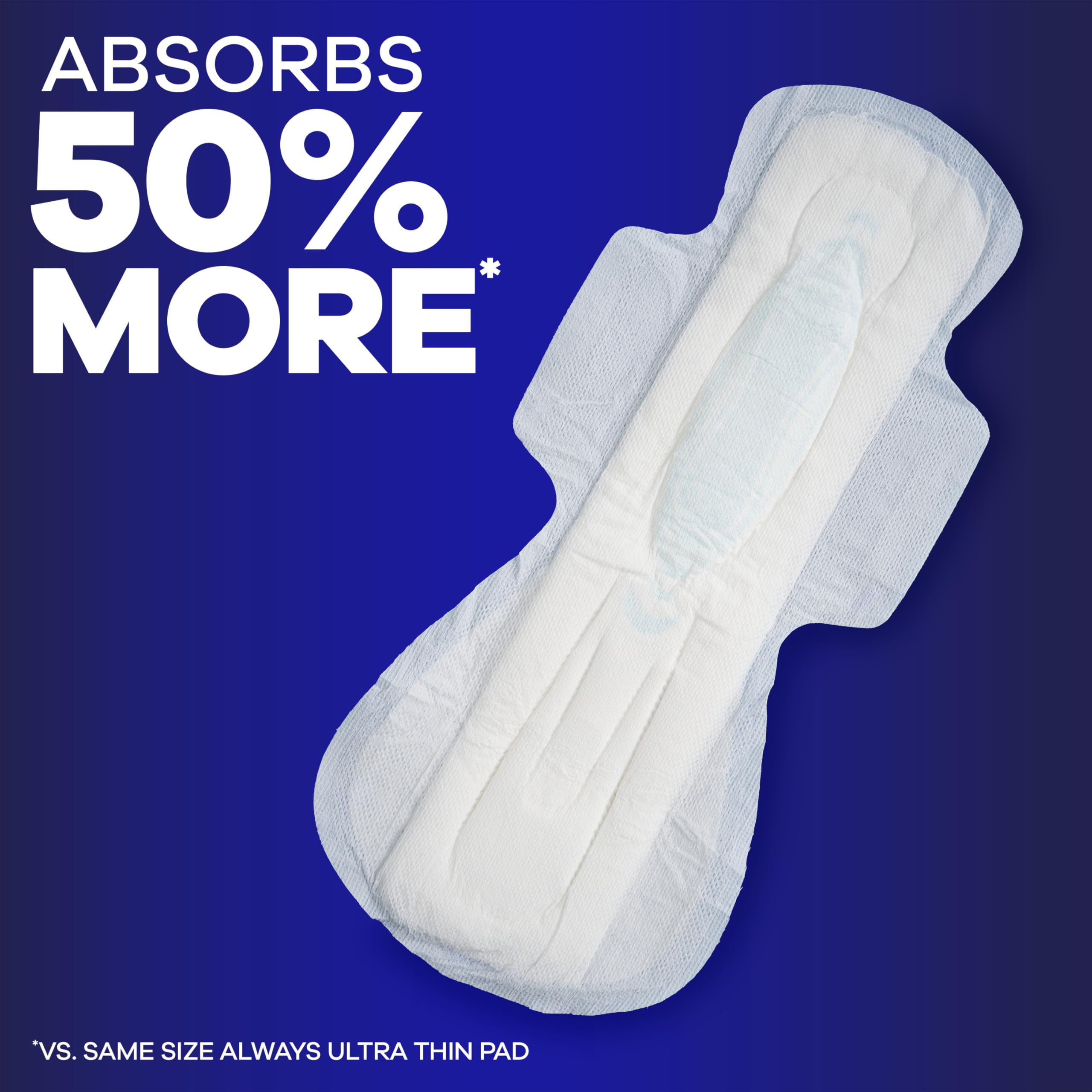 Buy now Always Maxi Overnight Pads with Wings for Women, Size 5, Extra Heavy Overnight Absorbency, Unscented, 36 Count at indiglob india