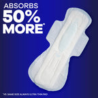 Buy now Always Maxi Feminine Pads For Women, Size 5 Extra Heavy Overnight Absorbency, With Wings, Unscented, Pack Of 20 at indiglob india