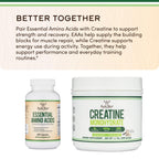 EAA Capsules, All 9 Amino Acids + BCAAs, Workout + Muscle Recovery, 225 Ct | Complete Essential Amino Acids Supplement, No Proprietary Blend, Steady Endurance + Post Workout Recovery, Tasteless Capsules