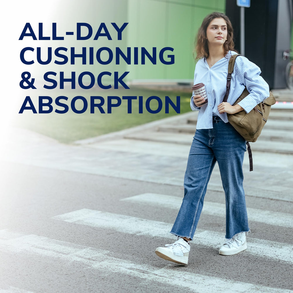 Buy now Dr. Scholl's Heel Cushions with Massaging Gel Advanced // All-Day Shock Absorption and Cushioning to Relieve Heel Discomfort at indiglob india