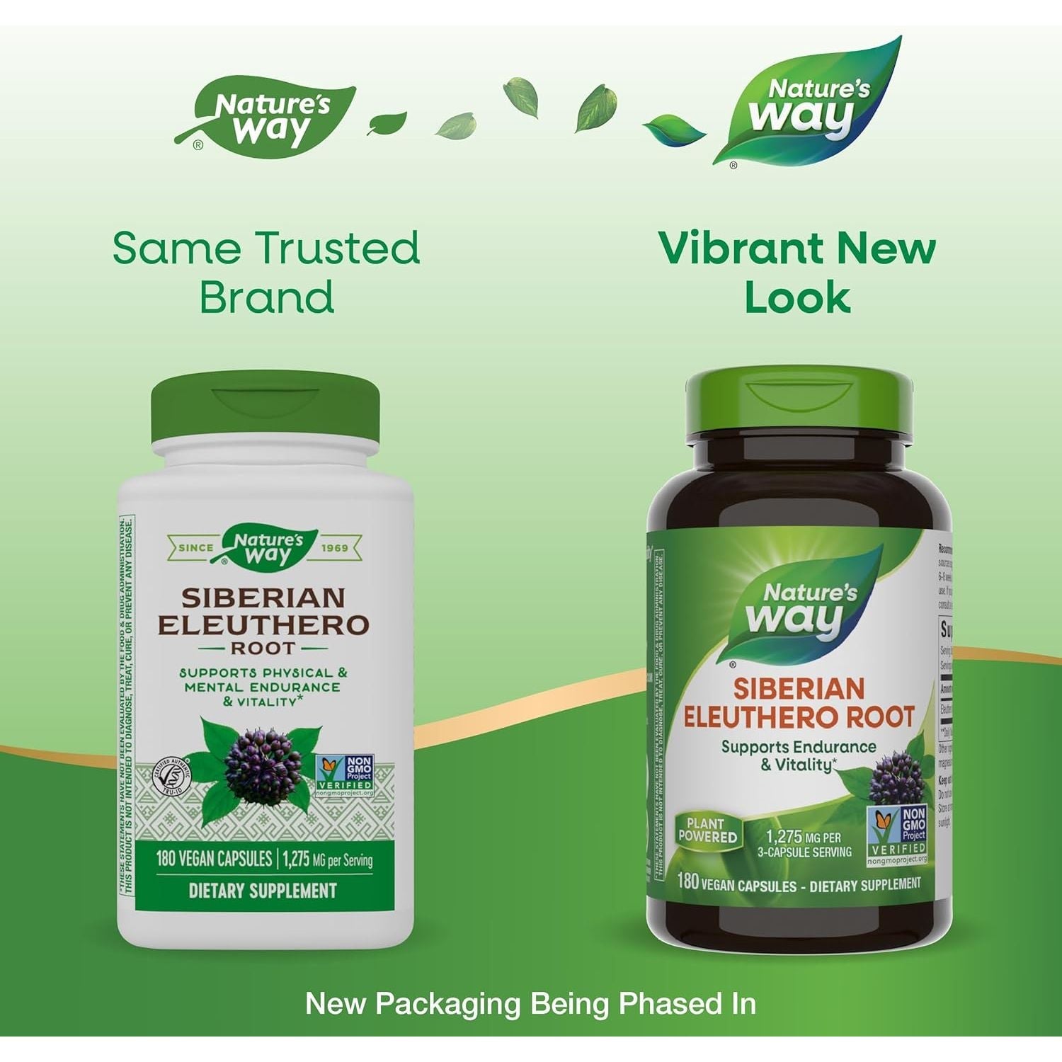Buy now Nature's Way Premium Herbal Siberian Eleuthero Root Supplement, Supports Endurance & Vitality*, Adaptogen*, 1,275mg per 3-Capsule Serving, Non-GMO Project Verified, 180 Capsules (Packaging May Vary) at indiglob india