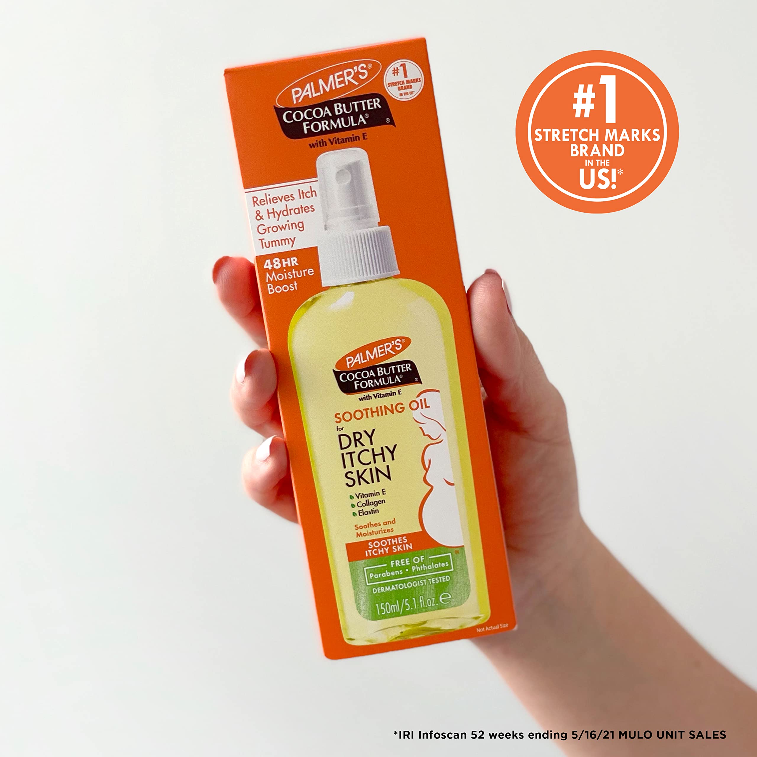 Buy now Palmer's Cocoa Butter Formula Soothing Oil with Vitamin E, Dry, Itchy Skin Relief, Anti-Itch Body Oil, 5.1 Ounces at indiglob india