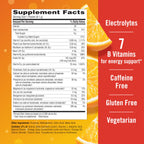 Emergen-C 1000mg Vitamin C Immune Support Powder, Super Orange, 10 ct | B Vitamins for Energy, Zinc and Manganese, Electrolytes, Natural Flavor, Caffeine Free, Portable