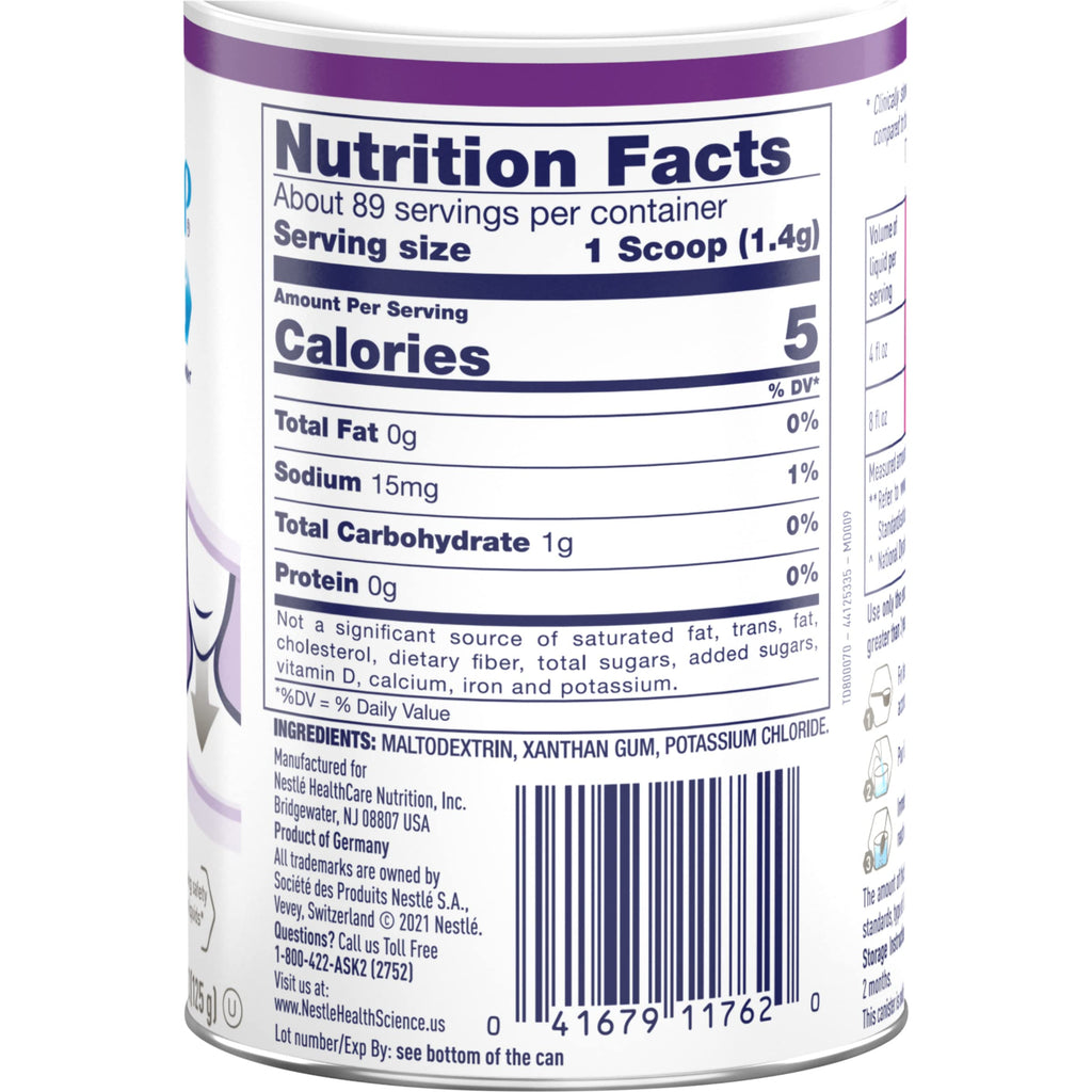 Thicken Up Clear Instant Food & Drink Thickener, Unflavored, 4.4 Oz, 1 Pack