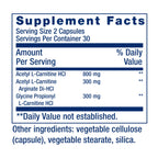Life Extension Optimized Carnitine, 60 Capsules