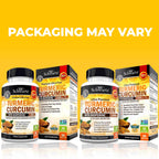 Turmeric Curcumin with Black Pepper Extract 1500mg - Turmeric Supplement | High Absorption Ultra Potent Tumeric Capsules with 95% Curcuminoids and BioPerine for Joint Support - Non-GMO, 90 Capsules