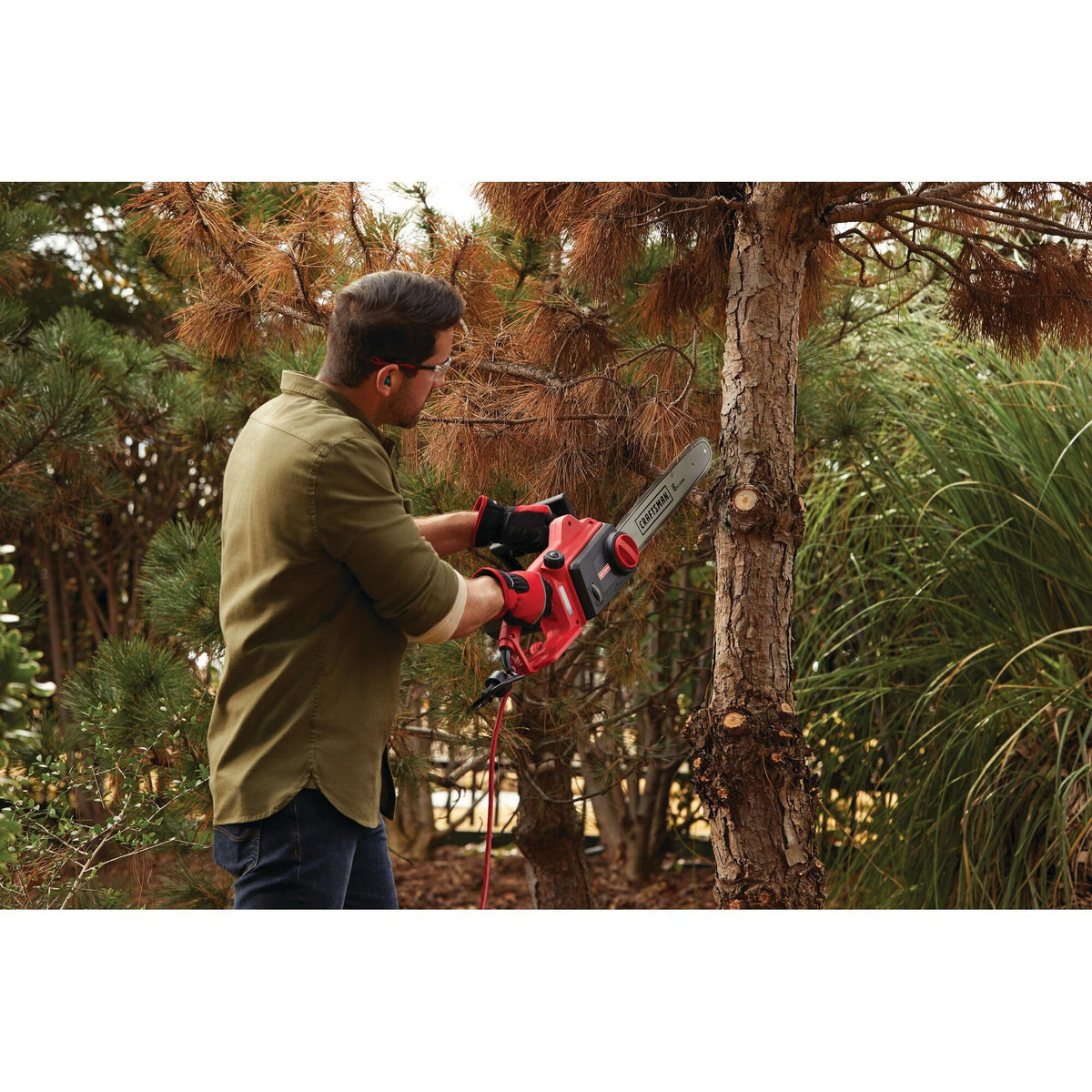 CRAFTSMAN Electric Chainsaw, 16 Inch, 12 Amp Corded Chain Saw Electric, Ergonomic, Powerful Motor (CMECS600)