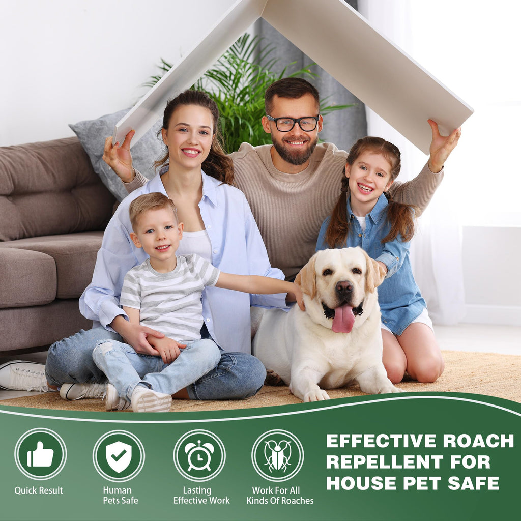 24 Pack Cockroach Gel Bait & Roach Killer Indoor, Powerful Roach Repellent