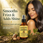 PURA D'OR ORGANIC Moroccan Argan Oil Pure Cold-Pressed Hair & Skin, 4oz