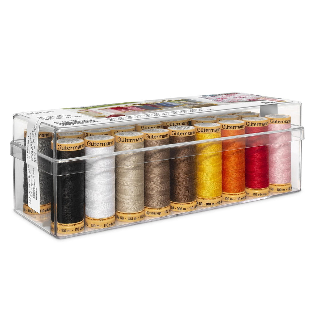 Gutermann Spool Box 26 Cotton Thread Set, Assorted Colors (6818670)