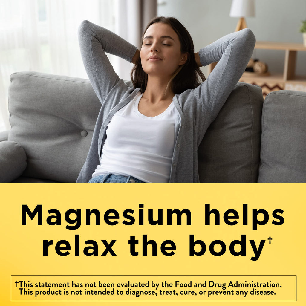 Nature Made Magnesium Oxide 250 mg, 100 Tablets | Magnesium Supplements for Men and Women, Support for Muscle, Heart, Bone and Nerve Health, 100 Day Supply