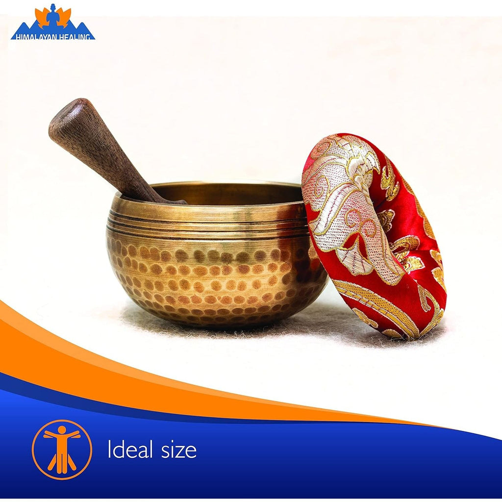 Buy now Tibetan Singing Bowls Set~ Meditation Sound Bowl hand Hammered in Nepal For Yoga, Meditation, Mindfulness, Healing & Chakra balancing~ (3 inch) at indiglob india