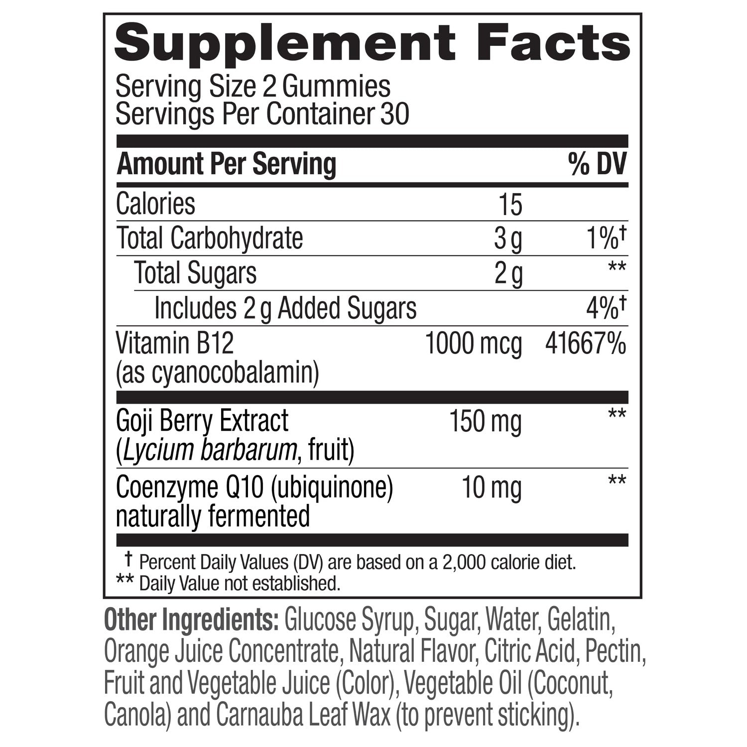 OLLY Extra Strength Daily Energy, Vitamin B12, CoQ10, Berry Yuzu - 60 Count