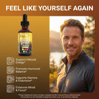 Clean Nutra Organic Maca Root Liquid Drops with Ashwagandha, Fenugreek, Beet Root and L-Arginine Liquid Multivitamin for Women and Men - Adapto Drive