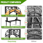 Gayuteay Garden Water Hose Holder with Storage Basket for Outside