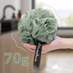 Buy now myHomeBody Large 70g Loofah Sponge, Bath Body Scrubber for Women, Men, Exfoliating Shower Pouf with Activated Charcoal - 2 Graphite Gray + 1 Sage Green, 3 Pack at indiglob india