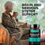 Magnesium Citrate Powder Capsules 400mg - 180 Count Veg Caps - PhiNaturals | Nervous system & Muscle Support · 400 mg High-absorption Mag Citrate Pills · Non-GMO Vegan Capsules - Citrato de Magnesio