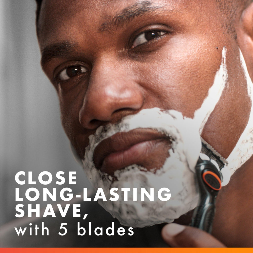 Gillette Fusion5 Power 5-Blade Razor Refills for Men, with Precision Trimmer, 6 Count