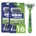 Gillette Sensor3 Sensitive Men's Disposable Razor, 4 Razors