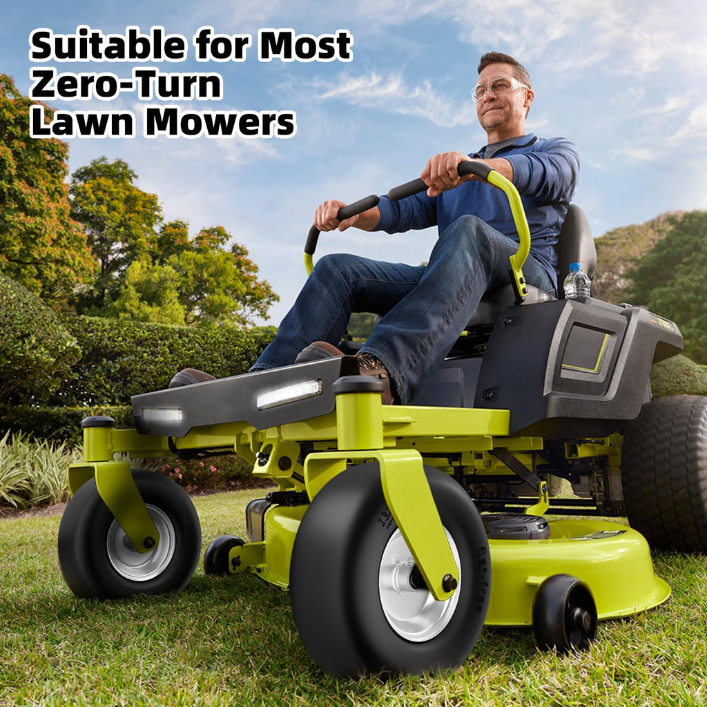 RONPOW 13x5.00-6 Flat Free Zero Turn Lawn Mower Tires, 500 lbs Load