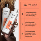 NIOXIN System Kits | Scalp + Hair Thickening | 1 Month Supply | Natural, Colored & Damaged Hair with Light to Progressed Thinning | Strengthen & Boost Hair Density with Niacinamide & Biotin