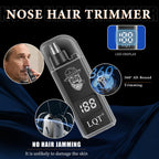 Hair Clippers for Men with LED Display, 4-Piece Cordless Grooming Kit with Hair Clipper, Beard Trimmer, Foil Shaver & Nose Trimmer, Complete Set for Home Barber