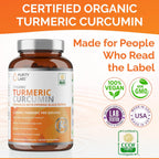 Buy now Purity Labs Organic Turmeric Curcumin Supplement with Piperine 2,250 MG/Serving | 95% Curcuminoids Turmeric Supplements, Antioxidant Joint Pain Relief, Muscle & Brain Support | Non-GMO - 120 Capsules at indiglob india