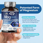 Magnesium L Threonate, Magtein, Brain Supplement for Memory, Focus, Sleep and Cognitive Support, High Absorption Magnesium L-Threonate, Non-GMO, No Laxative Effect – 2,000 mg, 120 Vegan Capsules