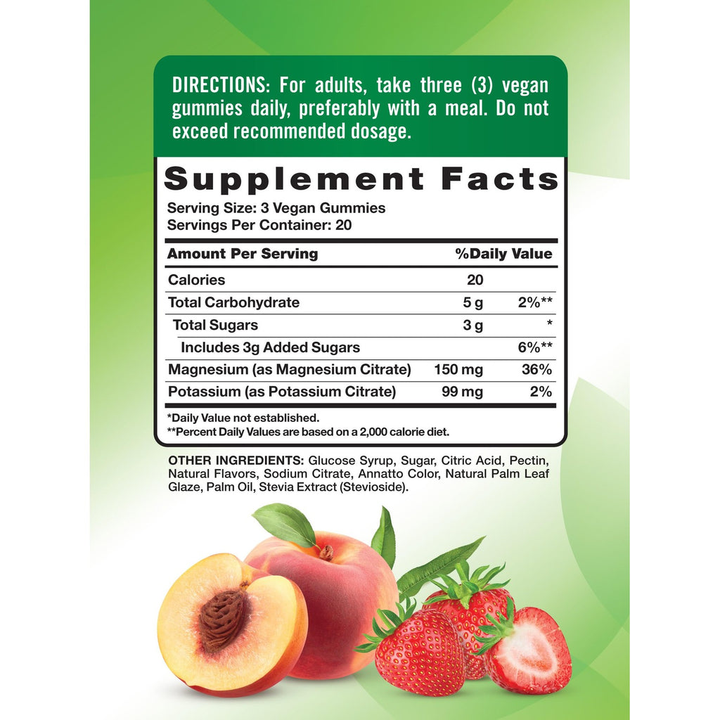 Nature's Truth Potassium Magnesium Citrate Gummies | 60 Count