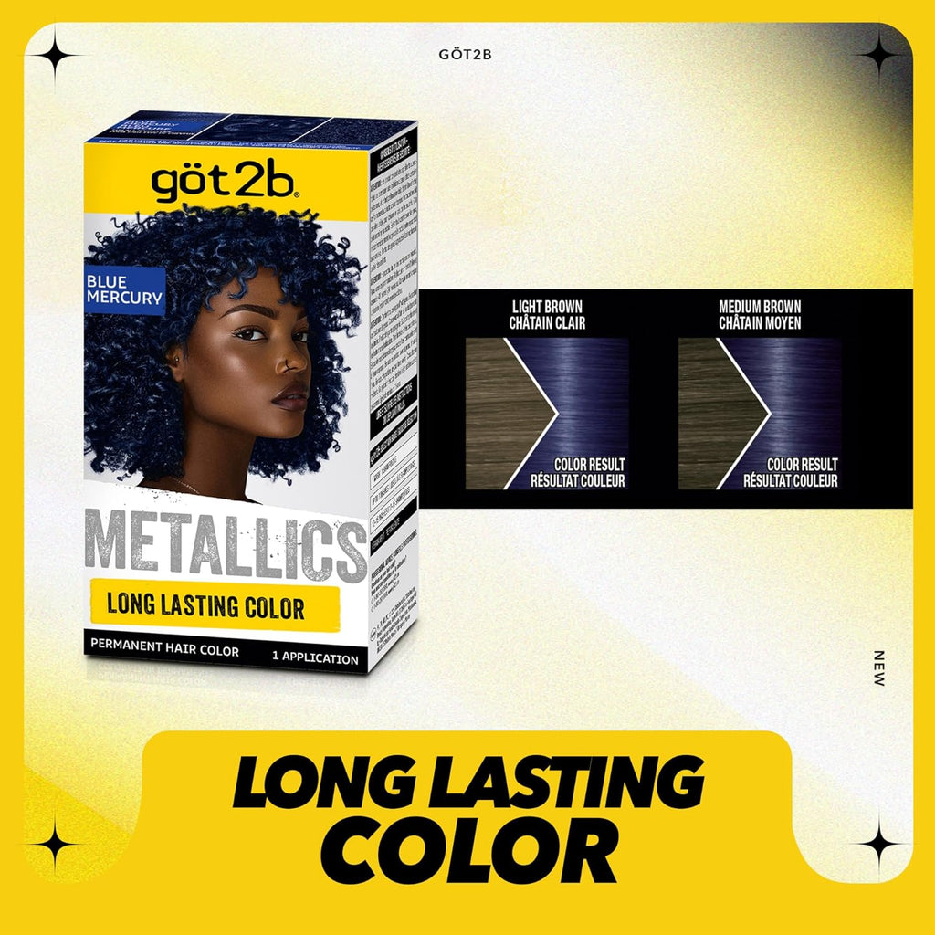 Buy now Got2b Metallics Permanent Hair Color, M67 Blue Mercury at indiglob india