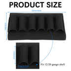 8 Round Tactical Shotgun Shell Holder, 12/20 Gauge Ammo Shotgun Buttstock Shell Holder, Shotgun Accessories for Hunting
