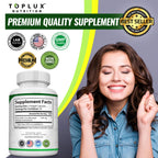 Toplux Moringa Capsules 1200mg – Pure Moringa Powder High Potency Leaf Extract Green Superfood Rich in Antioxidant, for Energy & Immune Support, Vegan Non-GMO 90 Capsules
