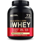 Buy now Optimum Nutrition Gold Standard 100% Whey Protein Powder, Strawberry Banana, 5 Pound (Packaging May Vary) at indiglob india