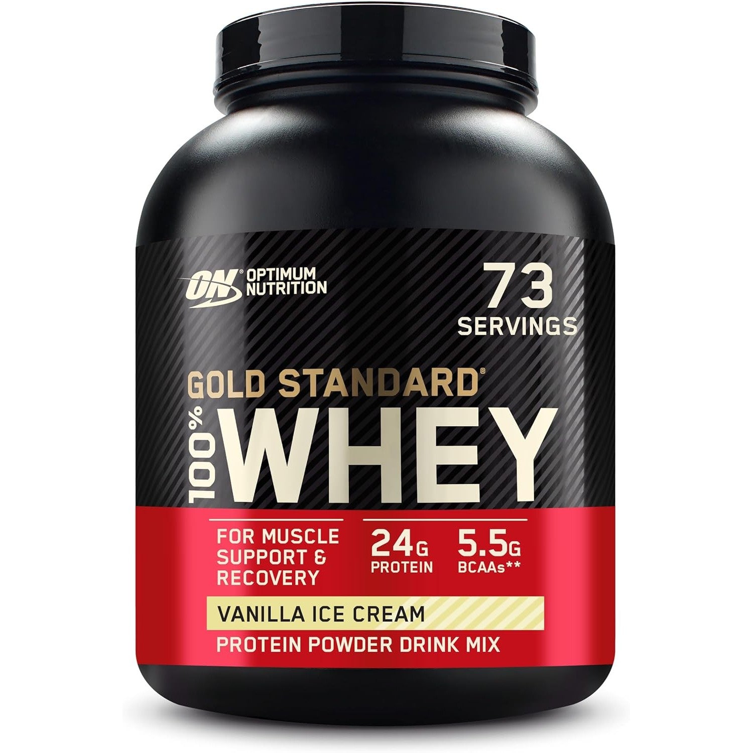 Buy now Optimum Nutrition Gold Standard 100% Whey Protein Powder, Strawberry Banana, 5 Pound (Packaging May Vary) at indiglob india