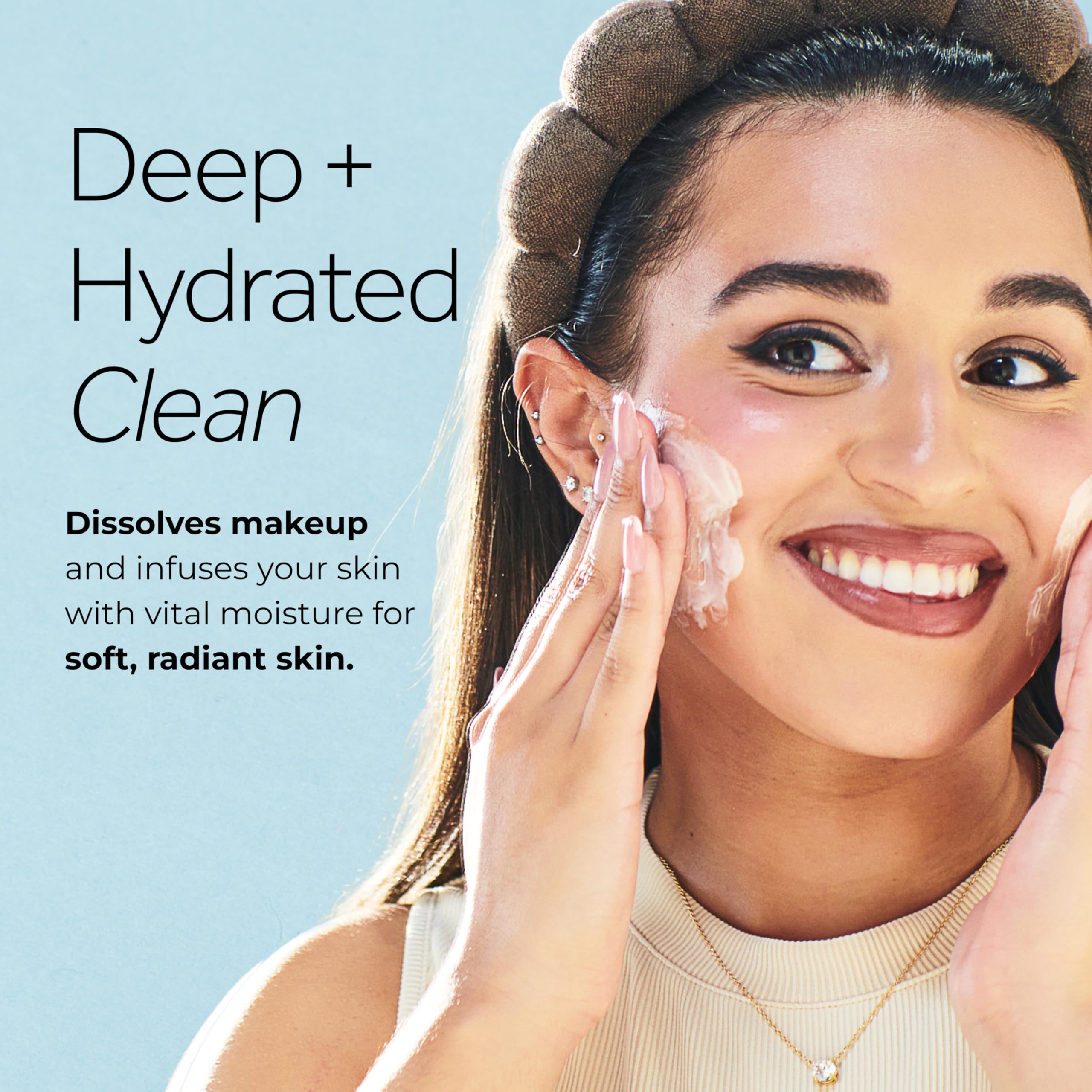 POND’S Cold Cream Cleanser, Fragrance-Free – Moisturizing Makeup Remover & Deep Cleansing Face Cream – Facial Cleanser for Soft, Radiant Skin – Dermatologist Tested, Non-Comedogenic, 6.1 oz
