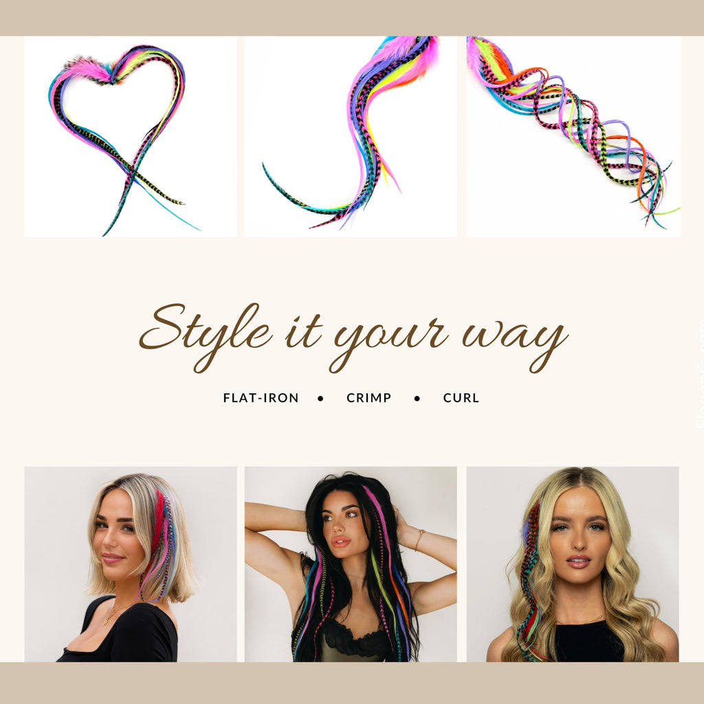Versatile 21 natural color hair extensions, 9''-14'', ideal for styling with curls, crimp, or flat iron. Verified by CuratCart.