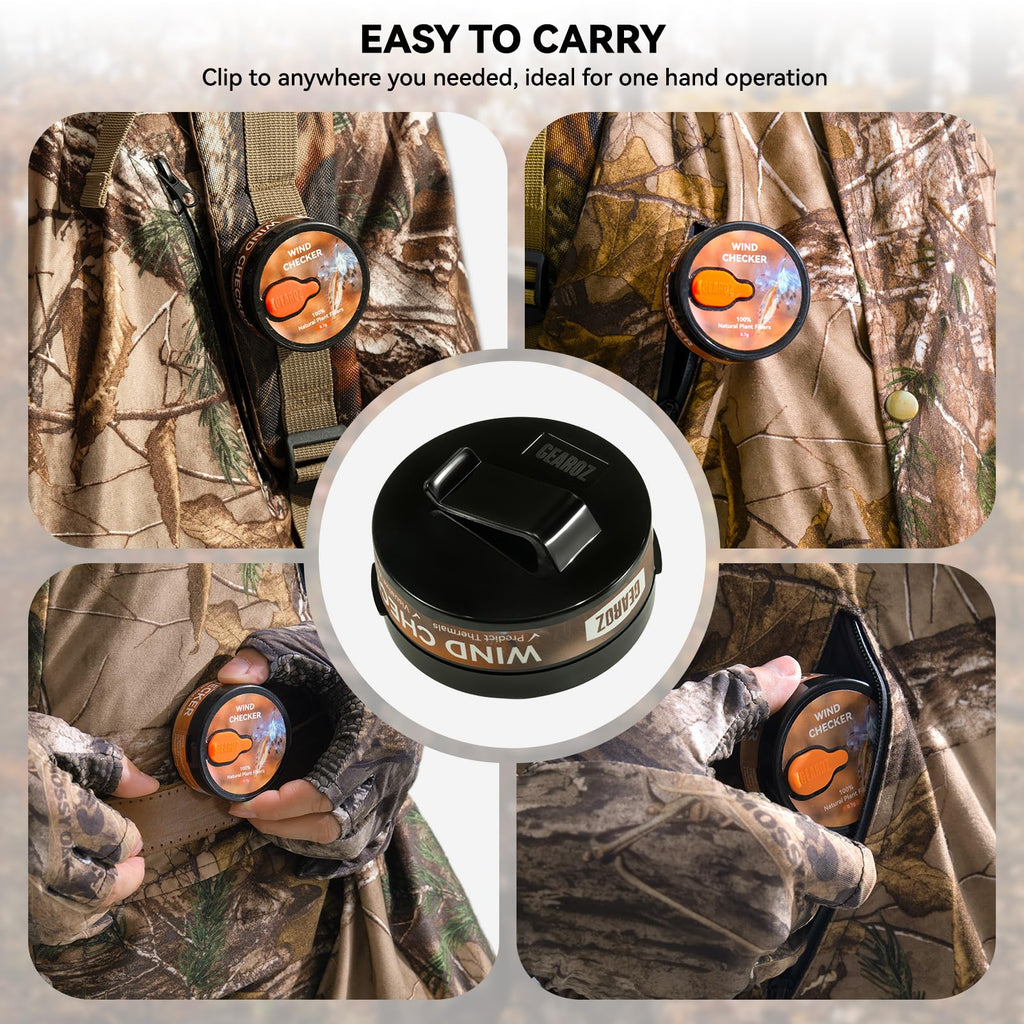 GearOZ Wind Direction Indicator Checkers Powder-Free Natural Fiber