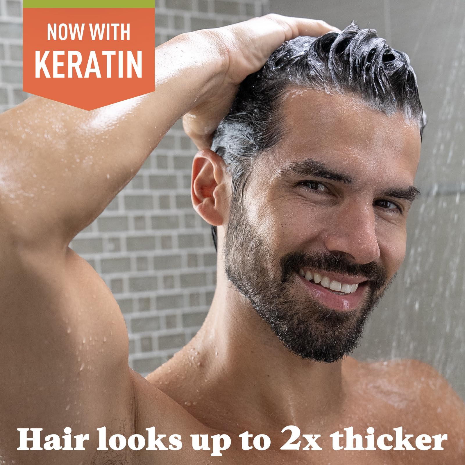 SHAMPOO JUST FOR MEN Control GX Gray Reducing, Light, 4 Fl Oz (1 Pack) | Control GX multi-patented formula gradually reduces gray with each shampoo for light shades. Keratin thickens hair.