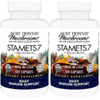 Host Defense Stamets 7, Immune Support, 120 Capsules | 7 Species Blend, Functional Mushroom for Immune Support, 60 Servings