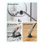 HOTO Cordless Electric Spin Scrubber, 6 Brush Heads, for Bathroom, Tile