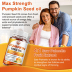 Pumpkin Seed Oil with Saw Palmetto, 3500mg Max Strength per Serving | 300 Softgels, Cold-Pressed with Essential Fatty Acids & Phytosterols, Supports Hair, Bladder Prostate Health & Immune