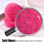 BS-MALL Facial Sponge 12 Pcs – Exfoliating Face Scrubber for Deep Cleansing, Removes Blackheads, Reusable Design, Perfect for Skin Care Routine (Hot Pink-Soft Texture)