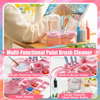 Paint Brush Cleaner Tool with Water Circulation, Brush Washer