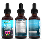 Lymphatic Drainage Drops - Organic Lymphatic Support Supplement with Burdock Root Echinacea Elderberry Dandelion Astragalus Milk Thistle Sea Moss Red Clover Marigold Drop by Clean Nutra