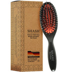 Since 1869 Hand Made In Germany - Nylon and 100% First Cut Boar Bristle Brush Suitable For Normal to Thick Hair - Gently Detangles, No Pulling or Split Ends - Softens Improves Texture, (Large)