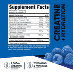 Nutricost Creatine Monohydrate + Hydration (Blue Raspberry) 30 Servings