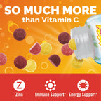 Emergen-C Vitamin C 750mg Immune Support Gummies, Mixed Fruit, 45 Gummies | B Vitamins for Energy, Gluten Free, Vegetarian, No Artificial Sweeteners, Chewable Gummies